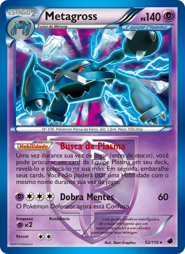 Metagross Congelamento de Plasma 52/116