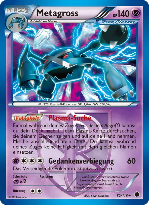 Metagross Plasma-Frost 52/116