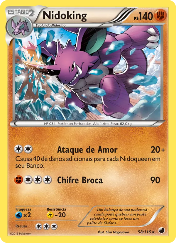 Nidoking Congelamento de Plasma 58/116