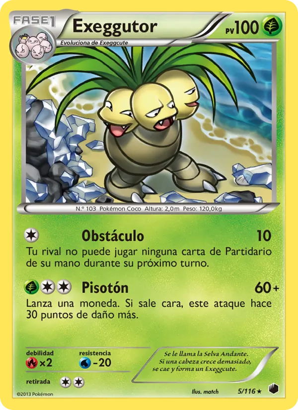 Exeggutor Glaciación Plasma 5/116