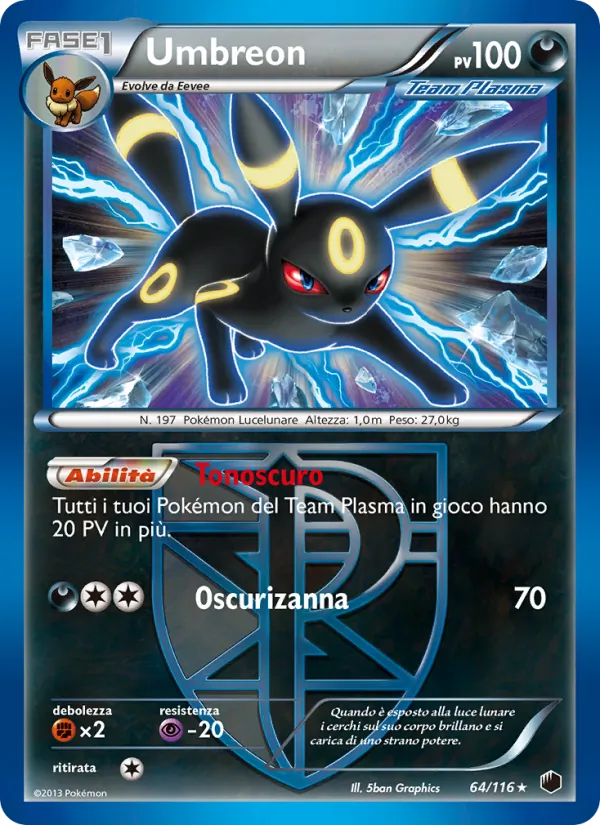 Umbreon Glaciazione Plasma 64/116