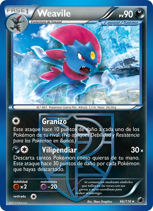 Weavile Glaciación Plasma 66/116