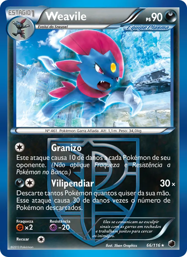 Weavile Congelamento de Plasma 66/116