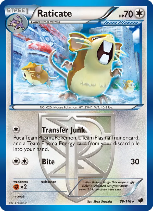 Raticate Plasma Freeze 88/116