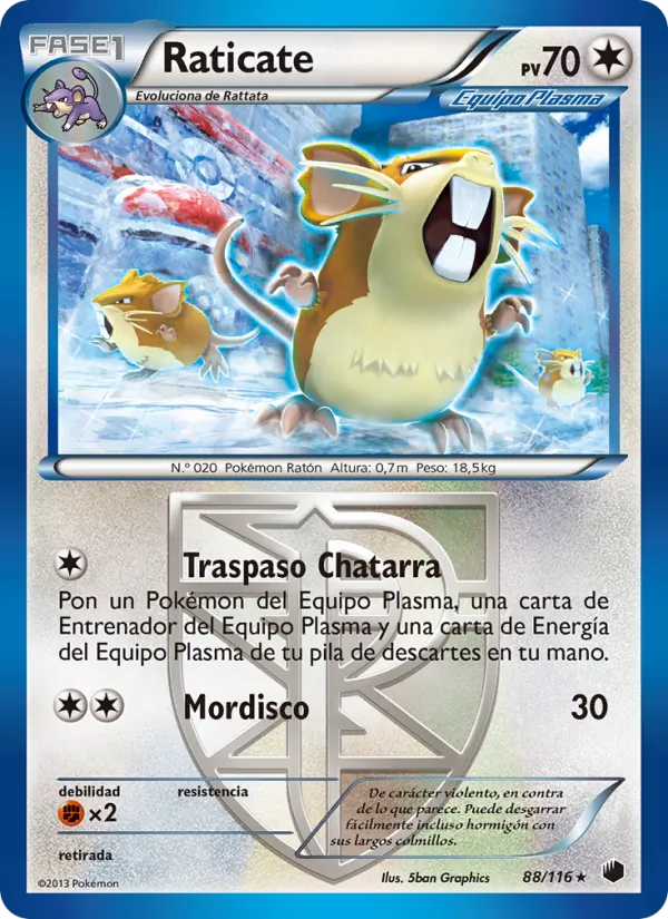 Raticate Glaciación Plasma 88/116