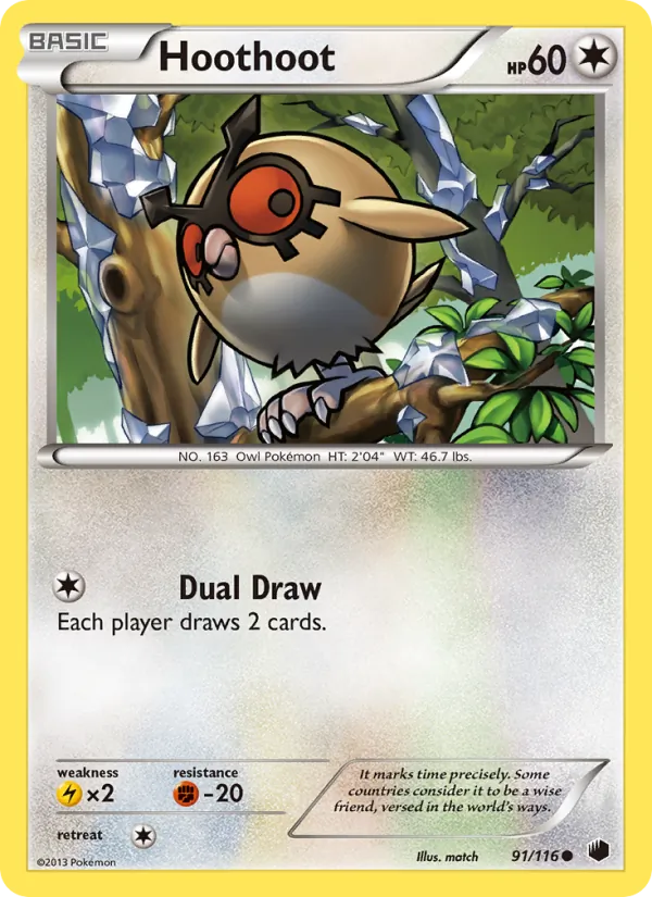 Hoothoot Plasma Freeze 91/116