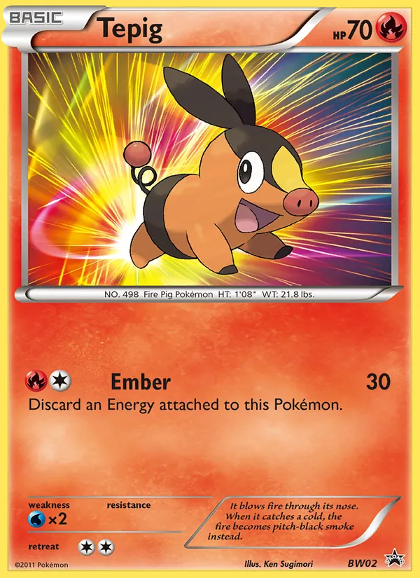 Tepig BW Black Star Promos BW02/101
