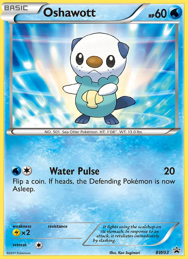 Oshawott BW Black Star Promos BW03/101