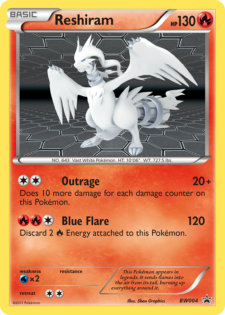 Reshiram SW Promokarten BW04/101