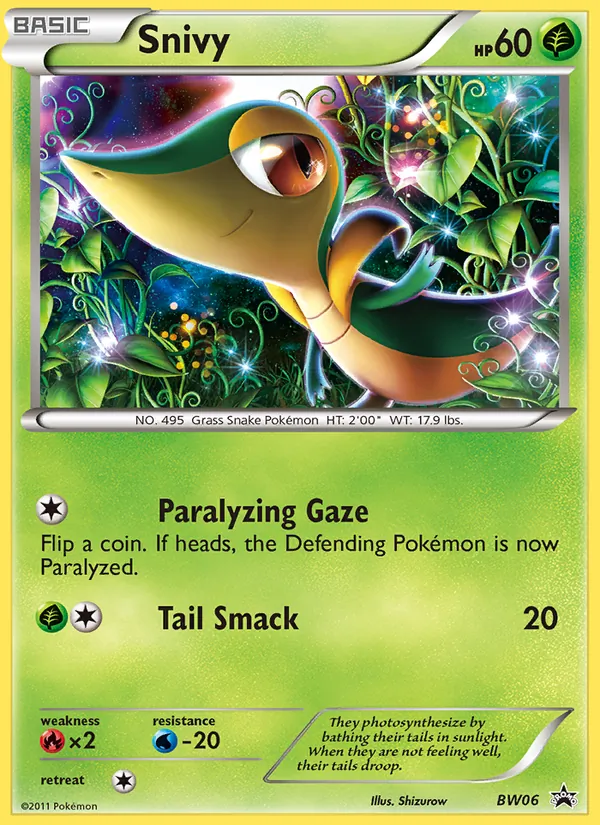 Snivy BW Black Star Promos BW06/101