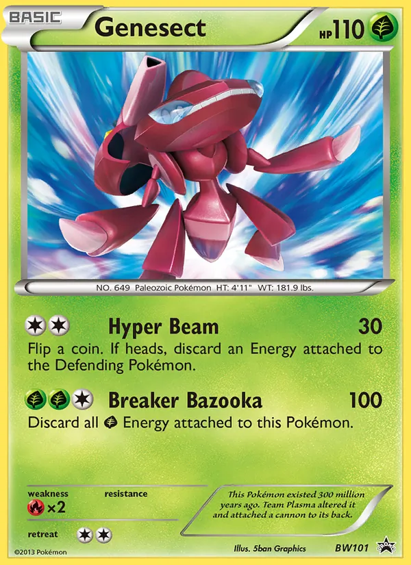 Genesect SW Promokarten BW101/101