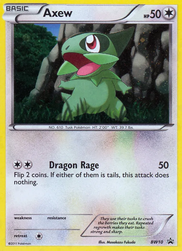 Axew BW Black Star Promos BW10/101