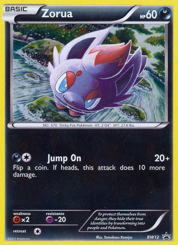 Zorua BW Black Star Promos BW12/101