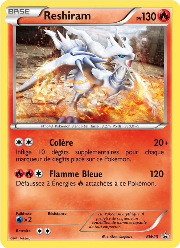 Reshiram Promo BW BW23/101