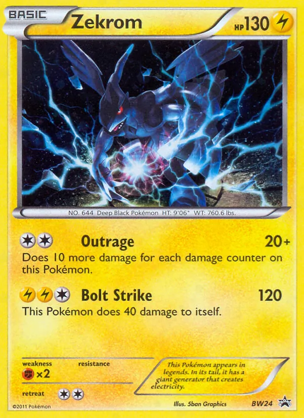 Zekrom BW Black Star Promos BW24/101