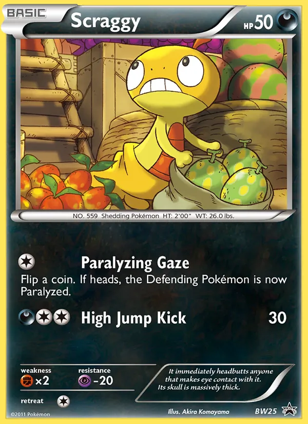 Scraggy BW Black Star Promos BW25/101