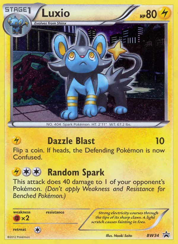 Luxio BW Black Star Promos BW34/101