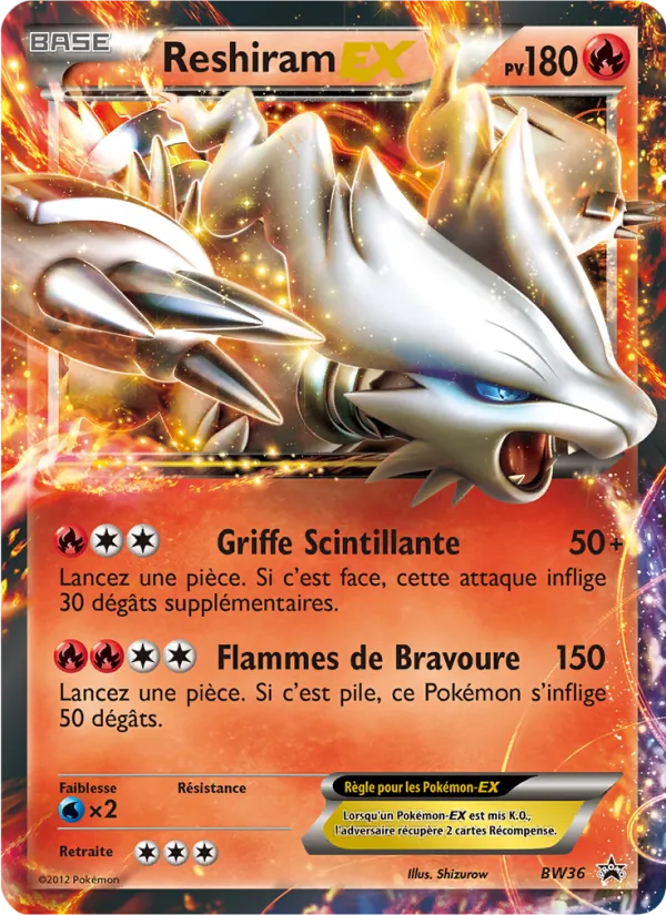Reshiram ex Promo BW BW36/101