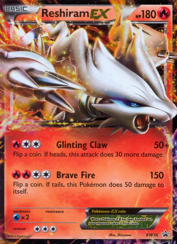 Reshiram-EX BW Black Star Promos BW36/101
