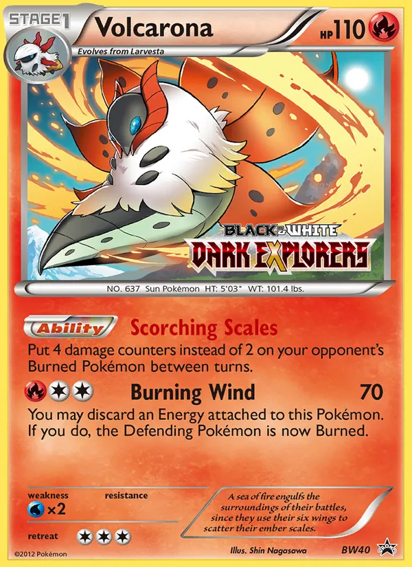 Volcarona BW Black Star Promos BW40/101