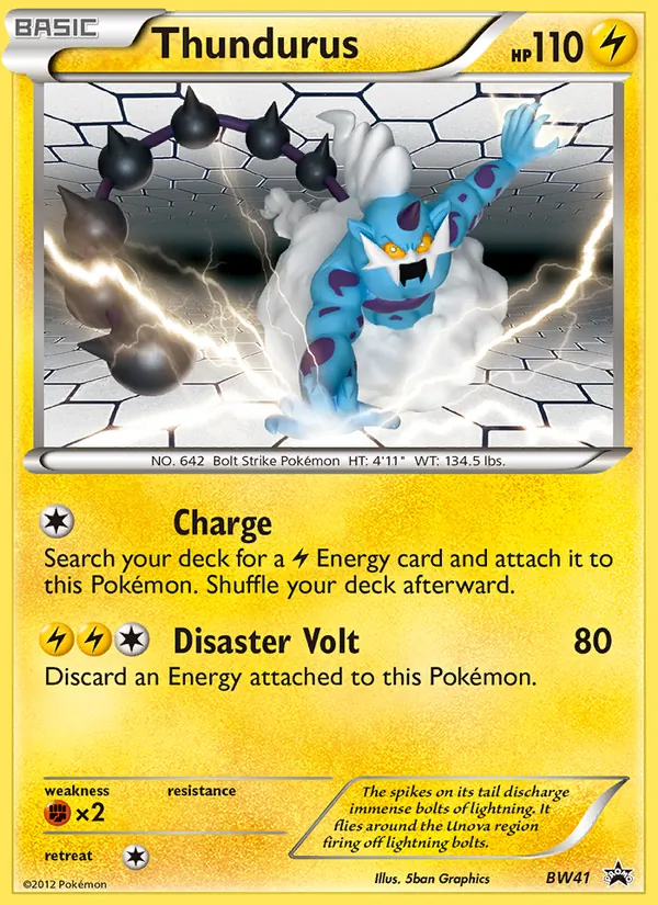 Thundurus BW Black Star Promos BW41/101