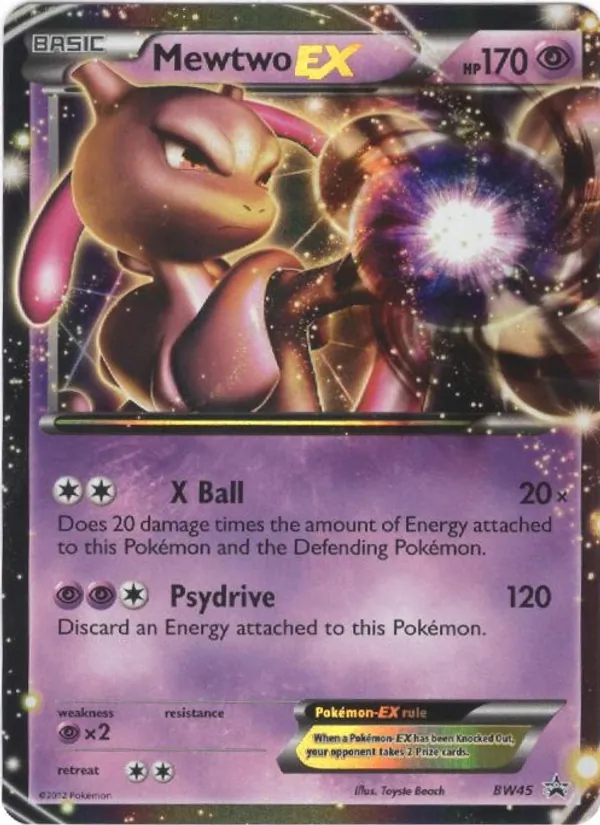 Mewtwo-EX BW Black Star Promos BW45/101