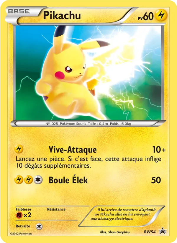 Pikachu Promo BW BW54/101