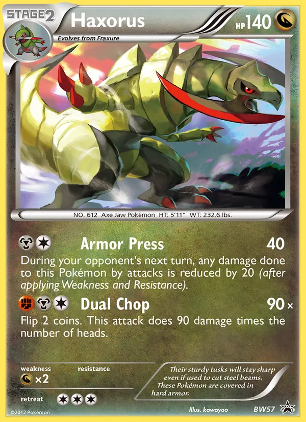Haxorus BW Black Star Promos BW57/101