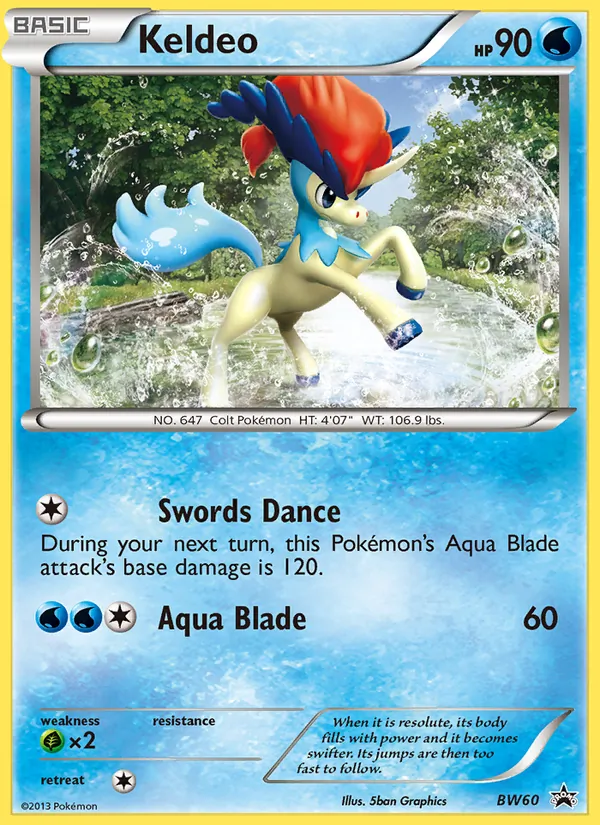 Keldeo BW Black Star Promos BW60/101