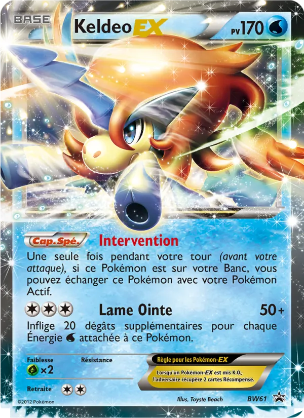 Keldeo ex Promo BW BW61/101