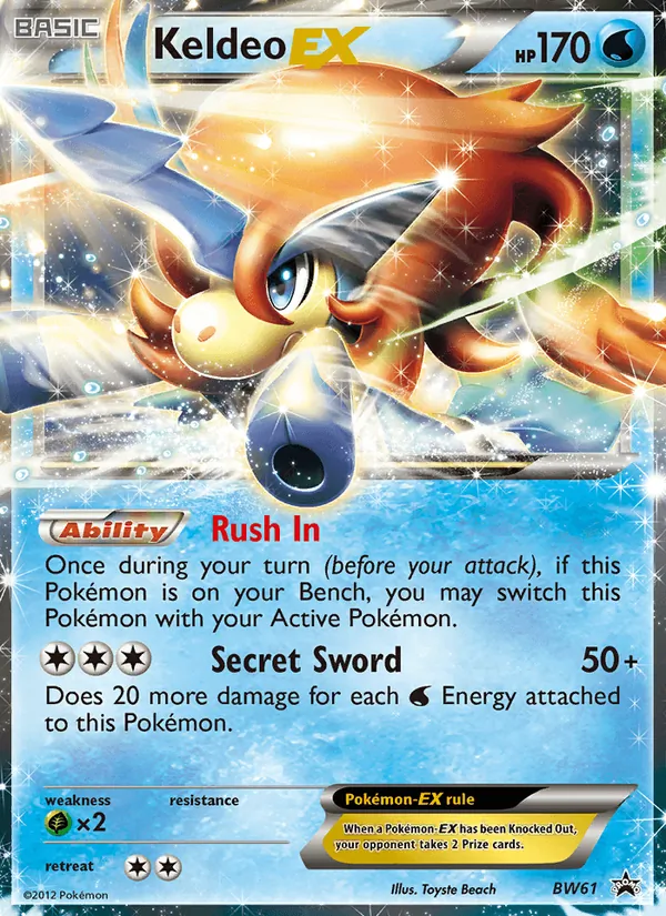 Keldeo-EX NB Promo BW61/101