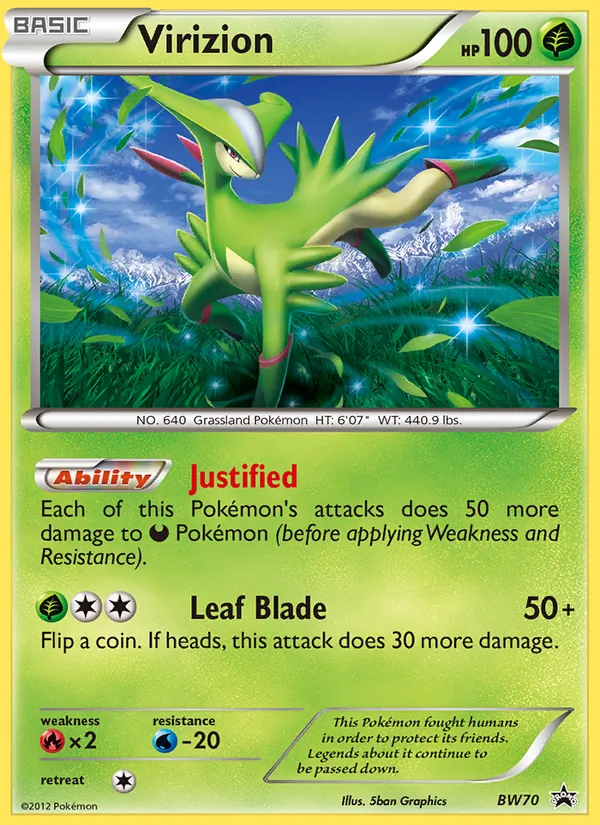 Virizion NB Promo BW70/101