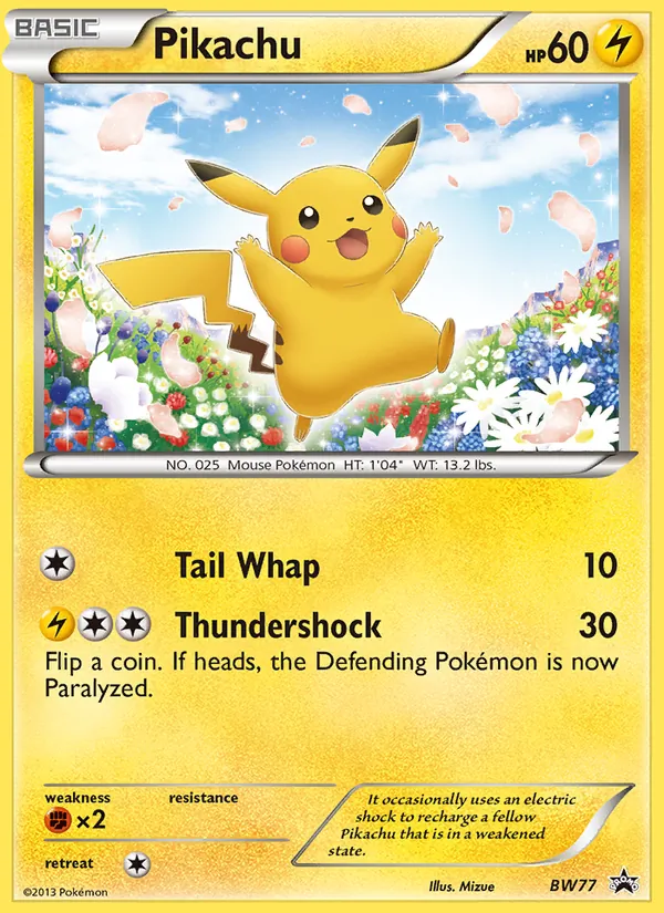 Pikachu NB Promo BW77/101
