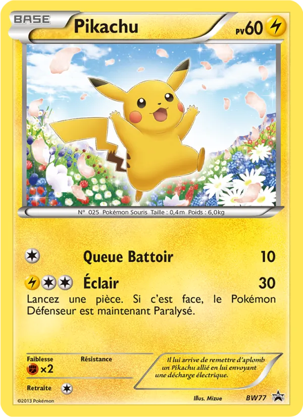 Pikachu Promo BW BW77/101