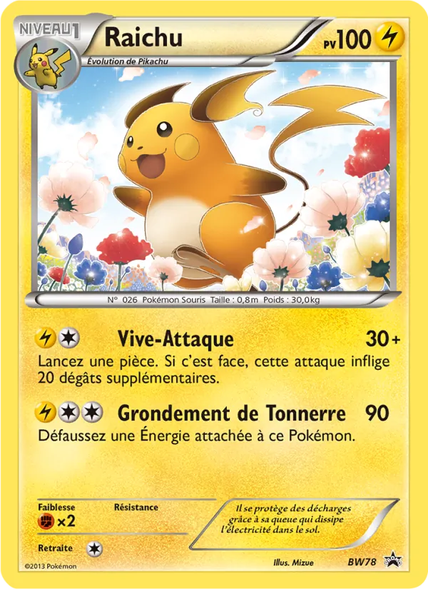 Raichu Promo BW BW78/101