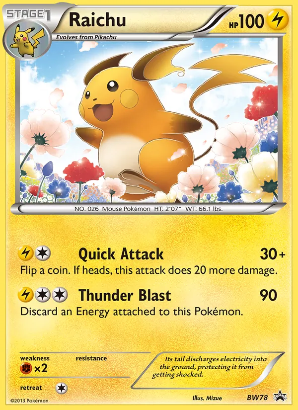 Raichu NB Promo BW78/101