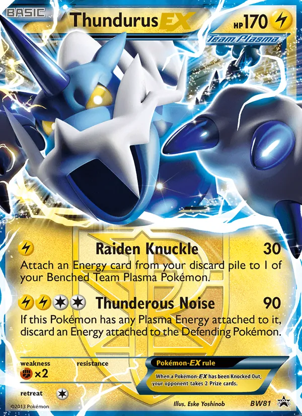 Thundurus-EX SW Promokarten BW81/101
