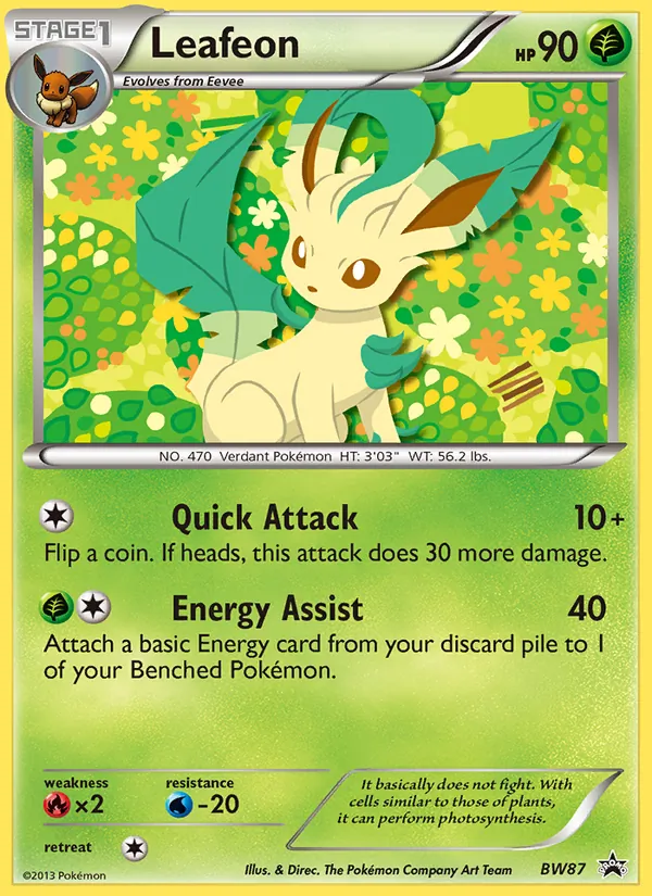 Leafeon SW Promokarten BW87/101