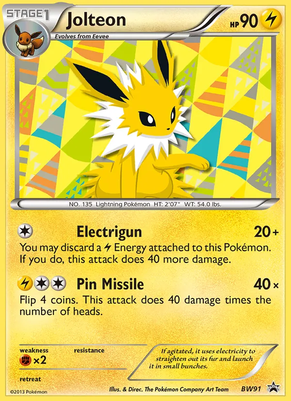 Jolteon SW Promokarten BW91/101