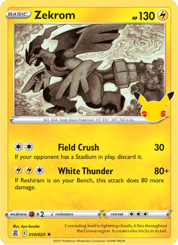 Zekrom Celebrations 10/25