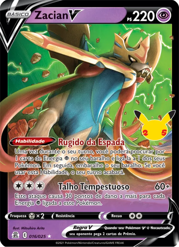 Zacian V Celebrações 16/25