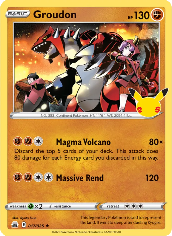 Groudon Celebrations 17/25