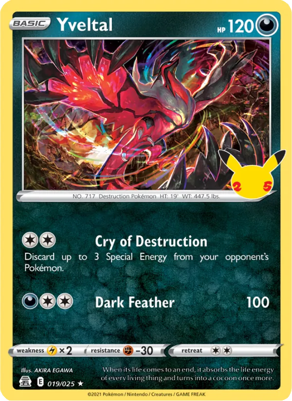 Yveltal Celebrations 19/25