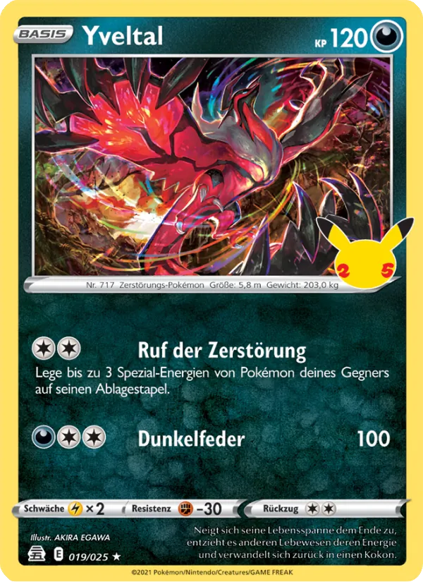 Yveltal Celebrations 19/25