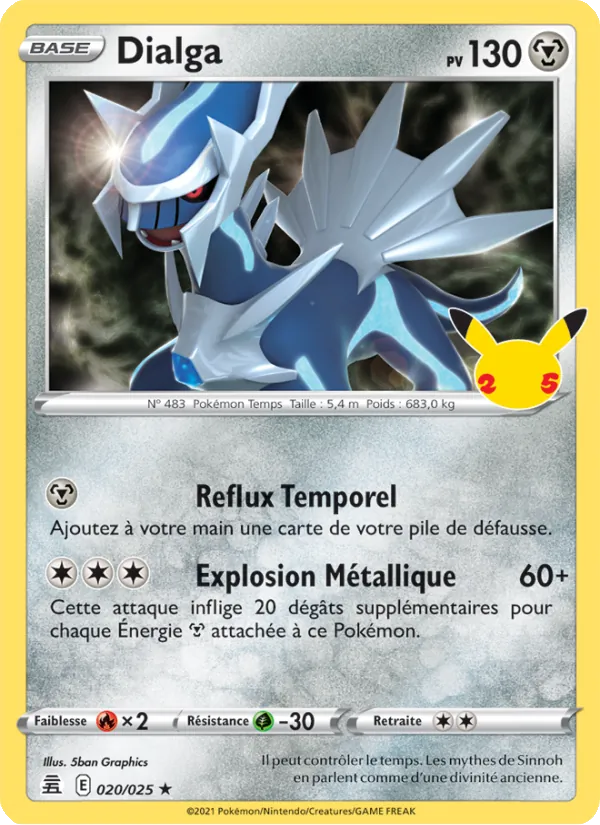 Dialga Célébrations 20/25