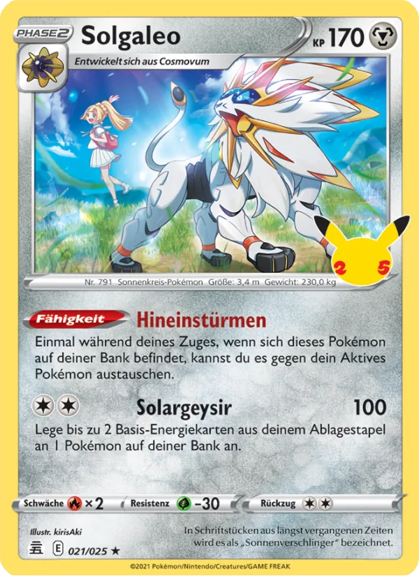 Solgaleo Celebrations 21/25