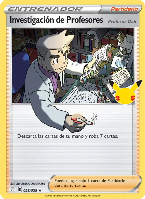 Investigación de Profesores (Profesor Oak) Celebraciones 23/25