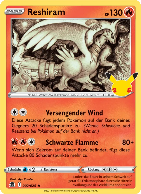 Reshiram Celebrations 2/25