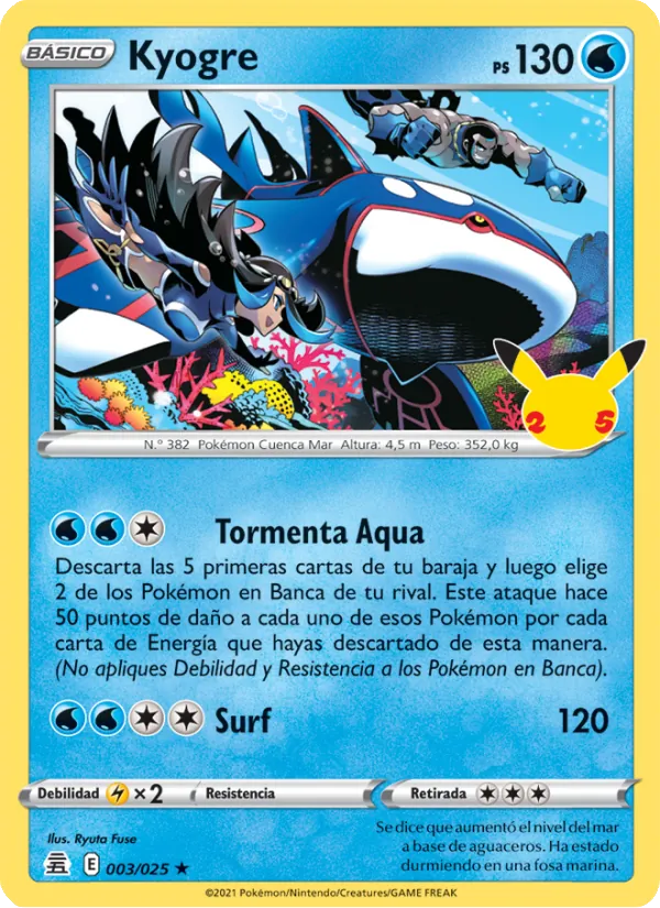 Kyogre Celebraciones 3/25