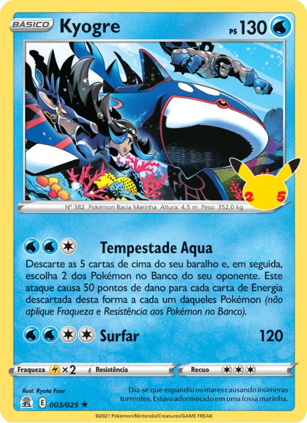 Kyogre Celebrações 3/25